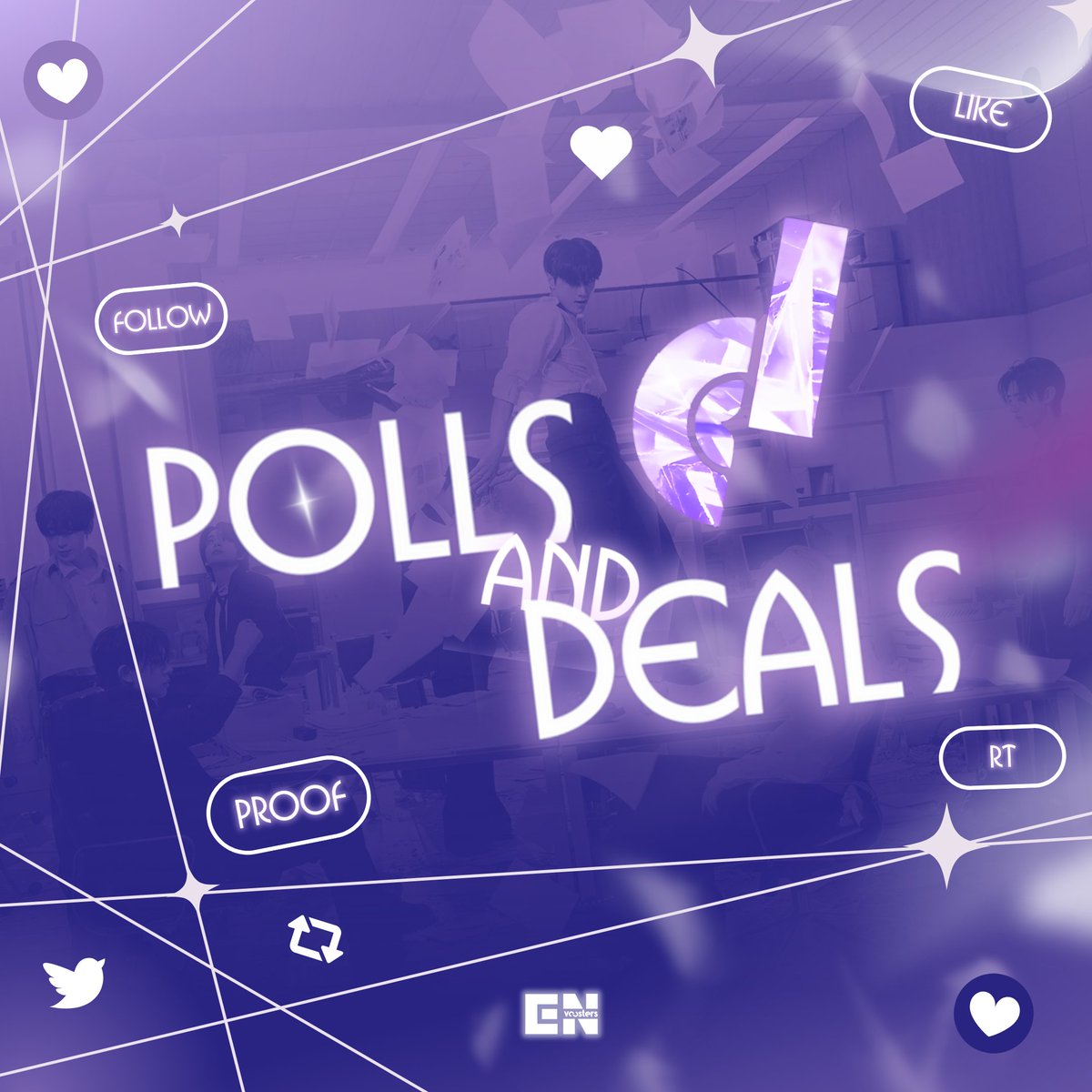 ENVOOSTERS's tweet photo. [POLLS AND DEALS] 📌

New thread of ONGOING Twitter polls &amp; deals for #ENHYPEN on Best Boy Group Popularity Award (Finals) !

Please be reminded to stay vigilant on FAKE ACCOUNTS. Follow @ENVOOSTERS, and refer to this thread to avoid hyping the wrong polls and deals.

#ENVOOSTERS https://t.co/mnEo0VW8j8