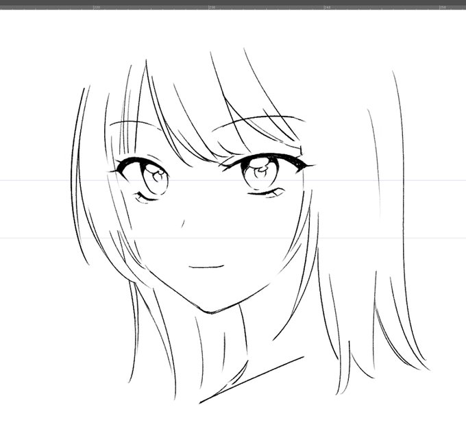 涙袋を違和感なく可愛く描けるようになれば一皮むけるかもしれない 