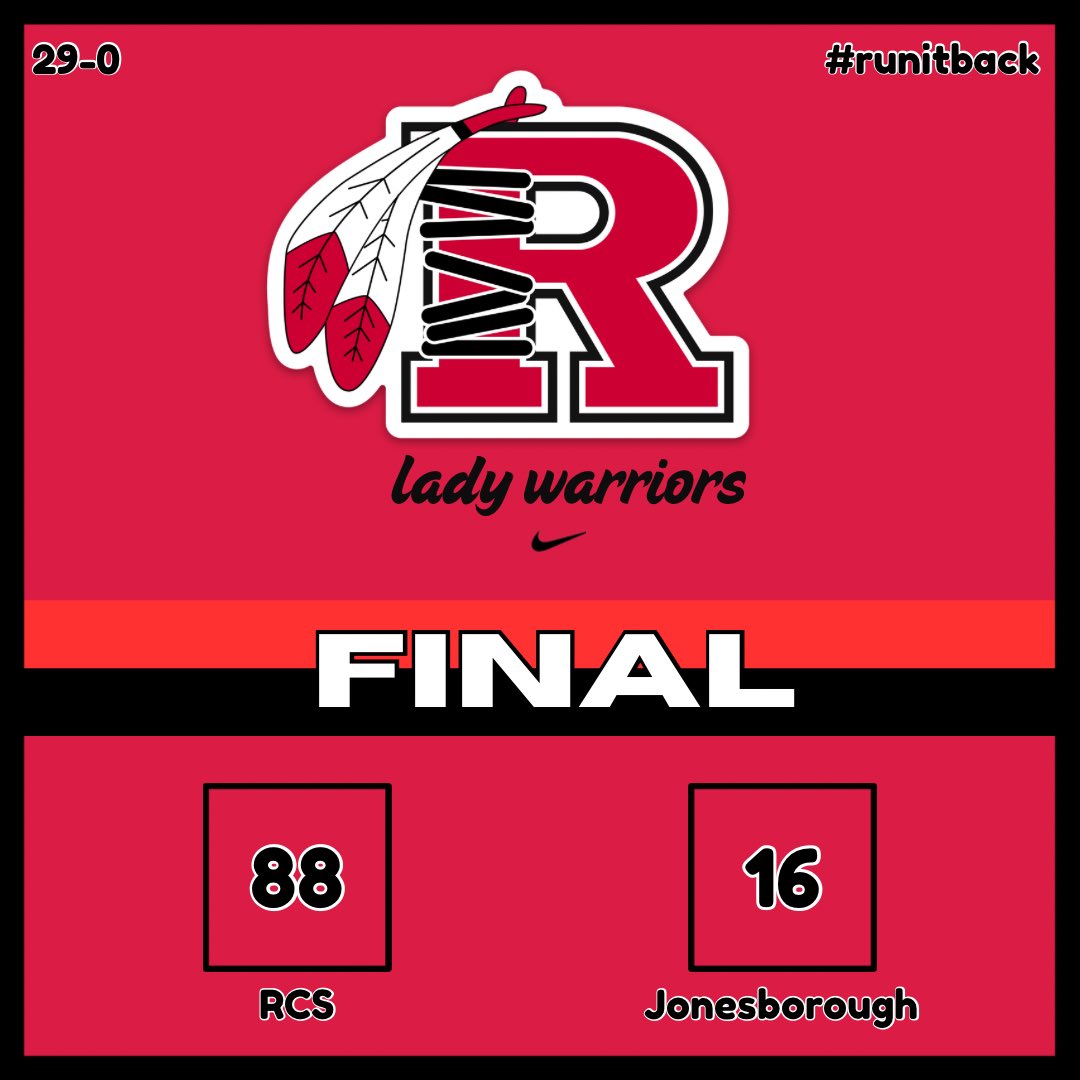 The Lady Warriors move on to the 3rd round of the TMSSA section 1 tournament. #runitback