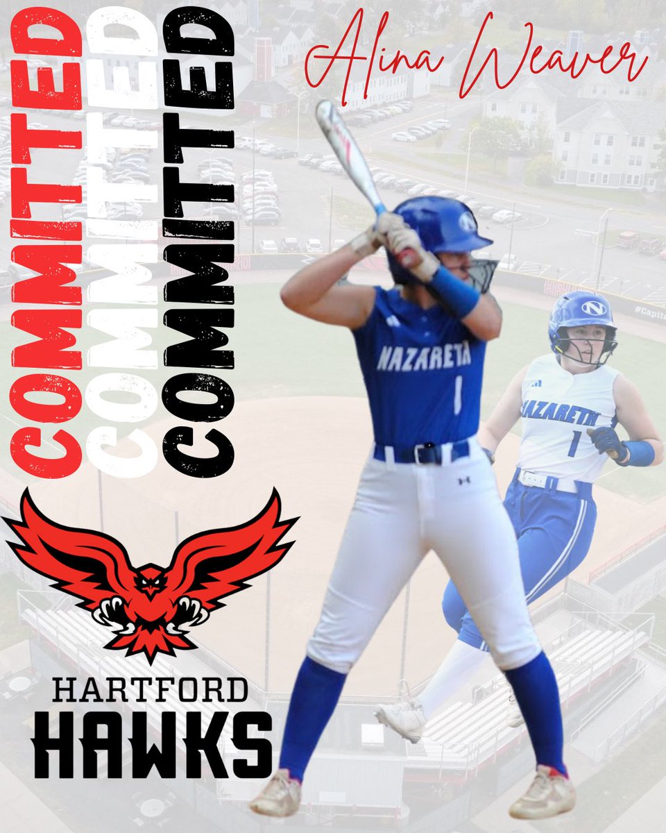 alinaweaver01's tweet photo. I am excited to announce my commitment to the University of Hartford! Thank you to the entire coaching staff for giving me this opportunity. Go Hawks!❤️🤍@HartfordSB https://t.co/skO8o7oBE4