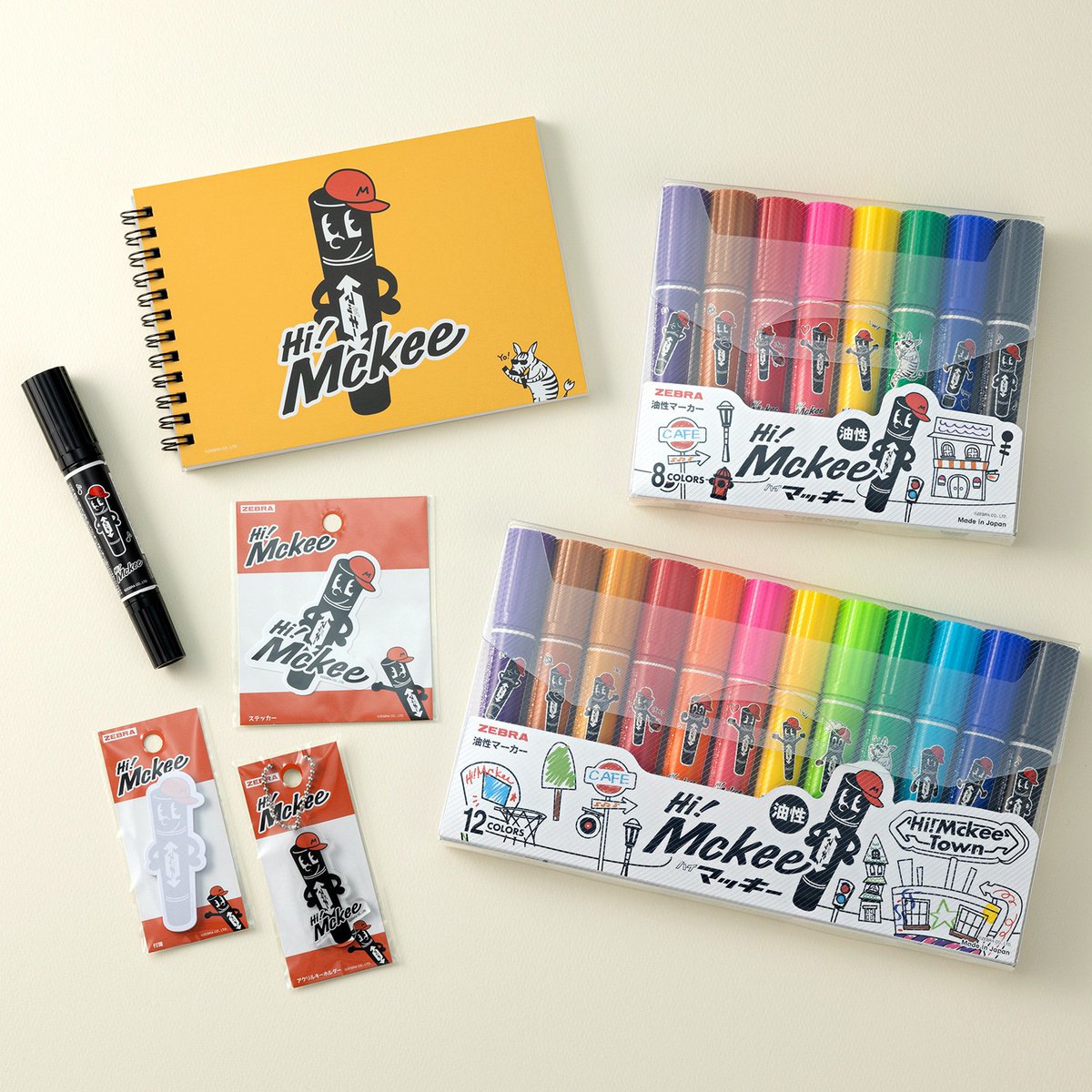 ✨Hi! Mckeeグッズが初登場✨／ 2/25に油性マーカーのマッキーから「Hi