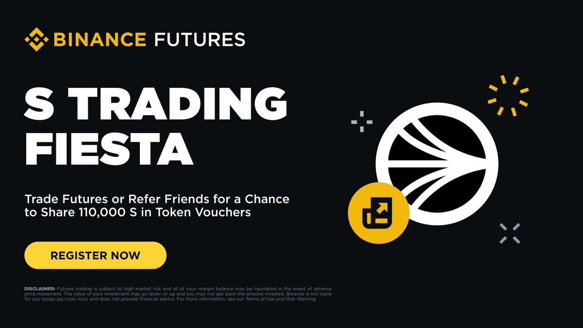 Binance supports the Fantom (FTM) to Sonic (S) token swap and launches the  S Futures Trading Fiesta! Trade futures or invite your referrals for a  chance to share 110,000 S in rewards.