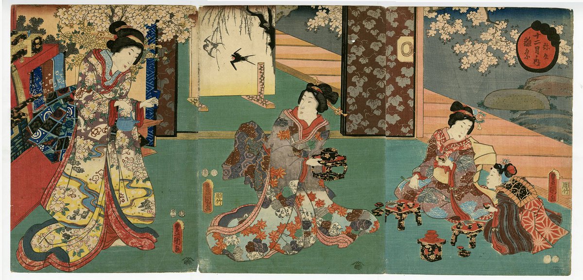 syukado's tweet photo. 秋華洞、本日の新着浮世絵です。
豊国Ⅲ (国貞)「十二月ノ内 弥生 雛祭」
https://t.co/Wu7FzKlJMU?
#Ukiyoe #woodblockprint #print #Japaneseart #浮世絵 #錦絵 #画廊 #銀座 #秋華洞 #Shukado #源氏絵 #Genjie #国貞 #Kunisada #ひな祭り #dollfestival https://t.co/ayX1T7PCBK