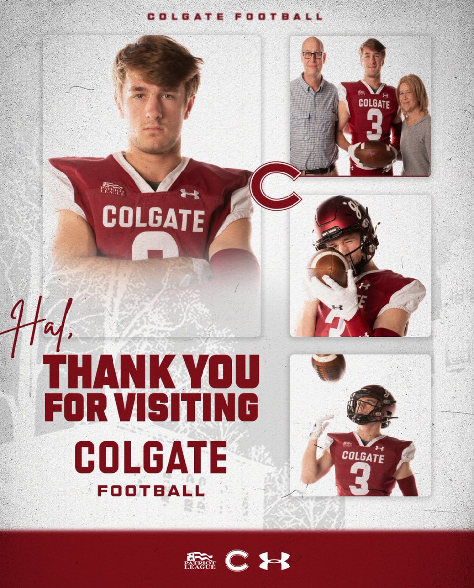 Hal Niendorff (@niendorffhal) on Twitter photo Had a great time at Colgate for my official visit this past weekend!
<a href="/Coach_IPace/">Ian Pace</a> <a href="/_CoachFitz/">Curt Fitzpatrick</a> <a href="/Ison50/">Josh Ison</a> <a href="/Grade_aTraining/">🅰️</a> <a href="/PennySmith_/">Smith</a> <a href="/NatlPlaymkrsAca/">NatlPlaymkersAcademy</a> <a href="/webb_knoxFB/">Webb School Football</a> Had a great time at Colgate for my official visit this past weekend!
<a href="/Coach_IPace/">Ian Pace</a> <a href="/_CoachFitz/">Curt Fitzpatrick</a> <a href="/Ison50/">Josh Ison</a> <a href="/Grade_aTraining/">🅰️</a> <a href="/PennySmith_/">Smith</a> <a href="/NatlPlaymkrsAca/">NatlPlaymkersAcademy</a> <a href="/webb_knoxFB/">Webb School Football</a>