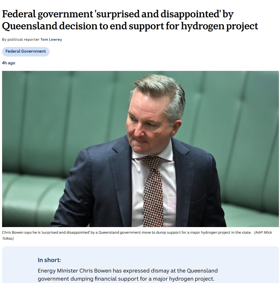 TwinTurboCe1ica's tweet image. Even with a Billion in free state money and $89m in Federal money, the Gladstone Hydrogen Hub is uneconomic and will not go ahead...

Surprise, farkin surprise.

How it started vs How its going....

#LethalHumidity #BowenIsAClown