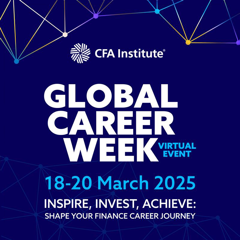 cfa_nash's tweet photo. Invest in your future! Join CFA Institute for their Global Career Week, this March. Find out more here: https://t.co/c8wVVReknQ https://t.co/8WKkC0Ky3T