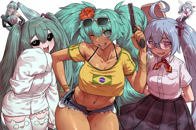 thinking Miku#VOCALOID 