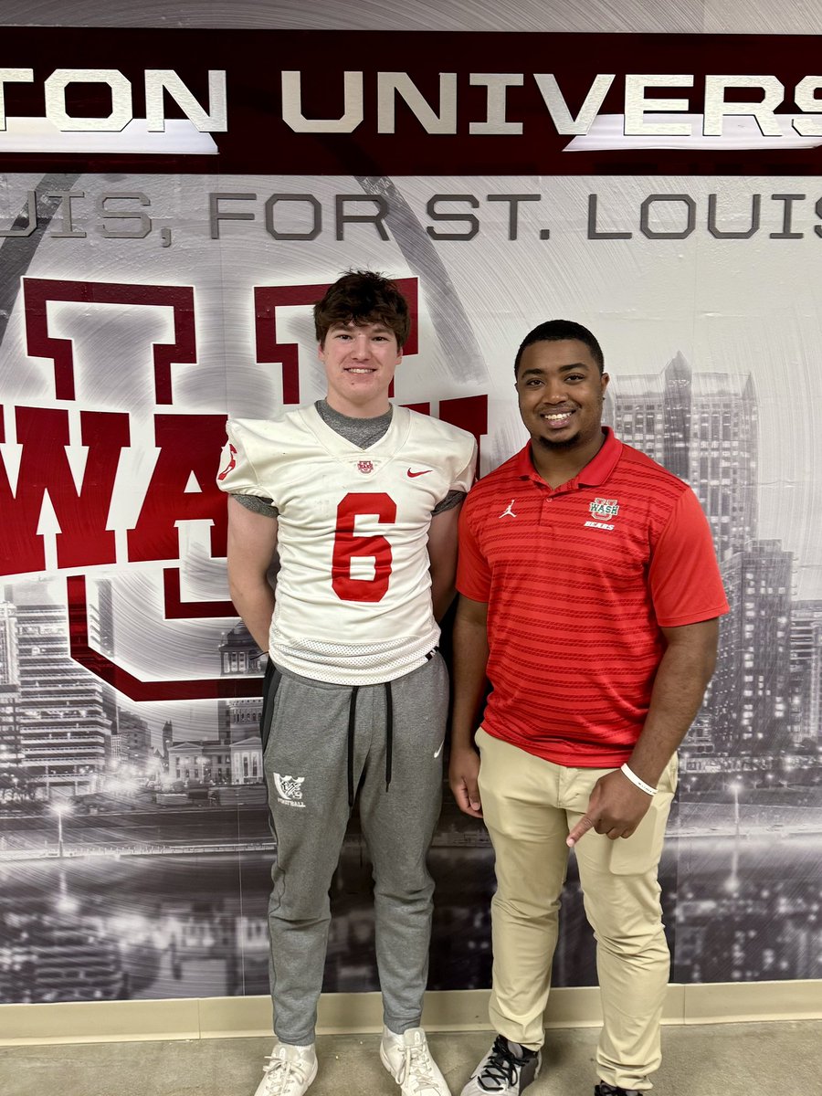 Thank you <a href="/washufootball/">WashU Football</a> for hosting a great Junior Day today! Thank you <a href="/thereal_dave_T/">Coach David Tolbert</a> and <a href="/coachfish42/">Jeff Fisher</a> for speaking to me about the program, and <a href="/CoachAaronKeen/">Aaron Keen</a> for the opportunity! Excited to get back on campus soon! <a href="/MuellerFBCoach/">Scott Mueller</a> 

<a href="/PrepRedzoneMN/">Prep Redzone Minnesota</a> <a href="/MNFBSpotlight/">MNFootballSpotlight</a>