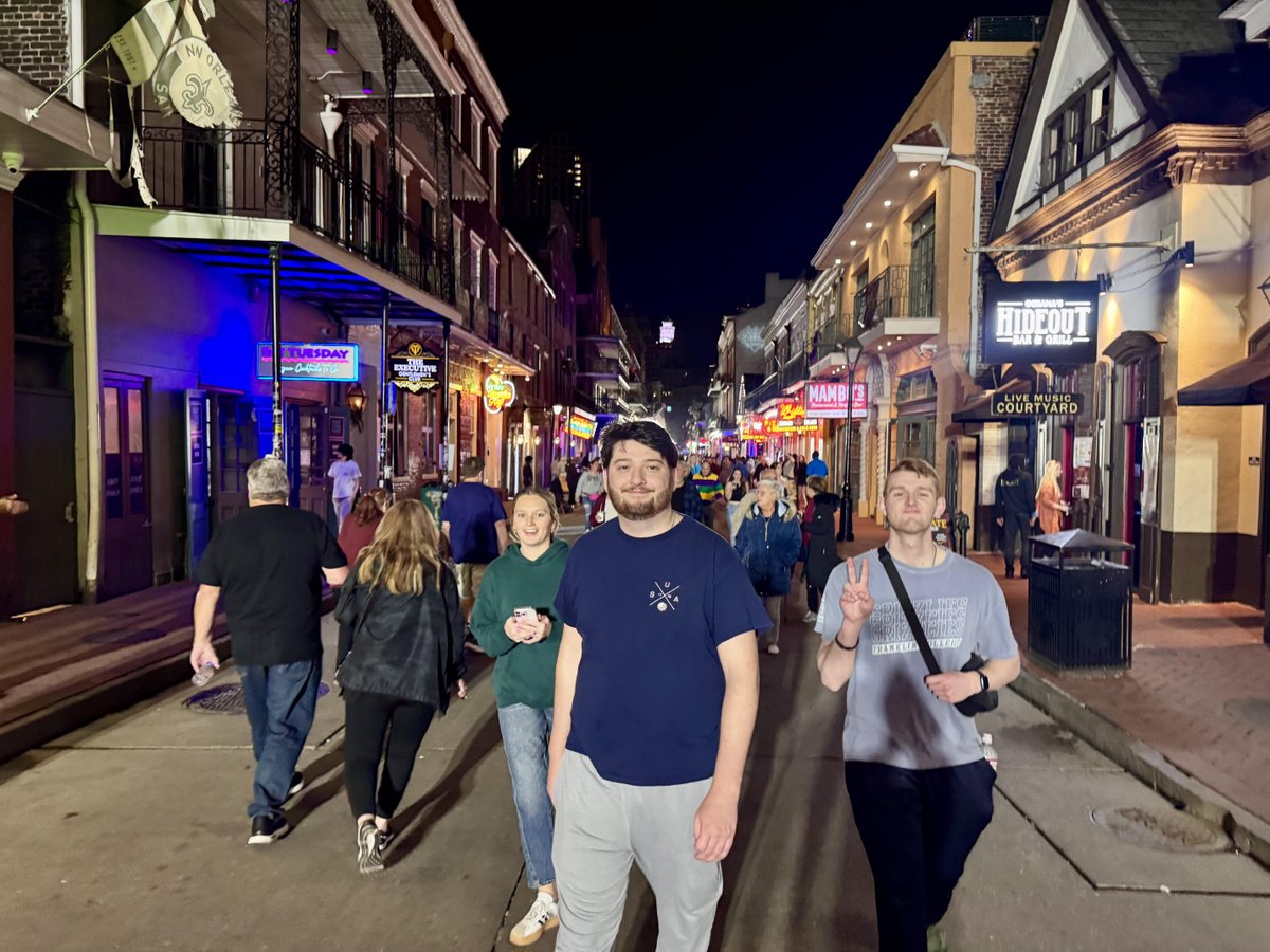 First day in New Orleans! The team went to a media preview at the Superdome and are still at the opening-night ceremony.  Also managed to do quite a bit of eating. #DreamTeam #DreamAssignment #SuperBowl #StudentJournalists