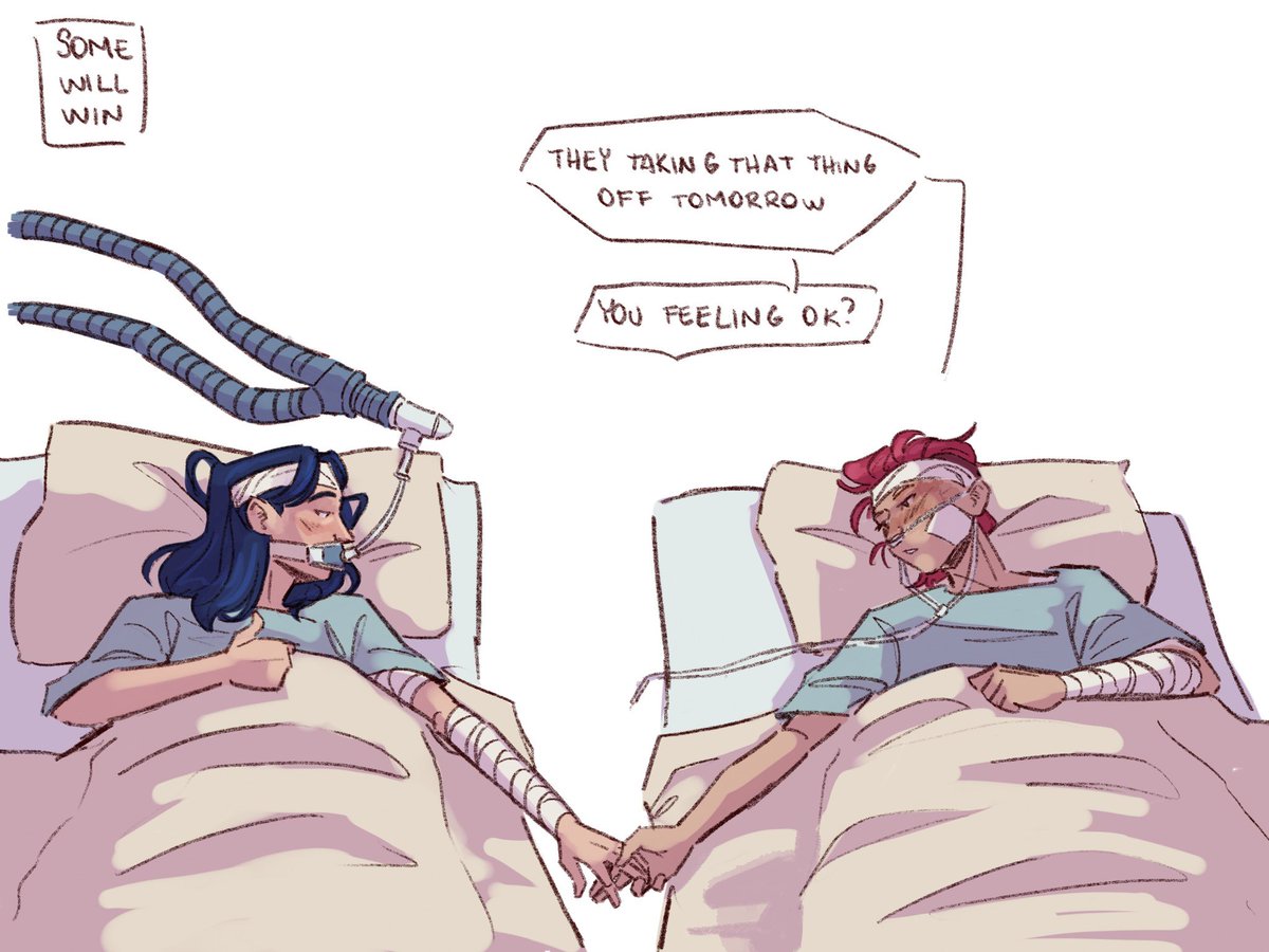 somewillwin's tweet photo. Day 33 cleansing the #caitvi tl

VENTILATOR IS OUT!!! 

They pushed the beds closer together after vi got caught once too many times getting out of bed by Cassandra shshhshsh 

#caitlynkiramman #vi #soulmatesau https://t.co/opRhsnCaqW