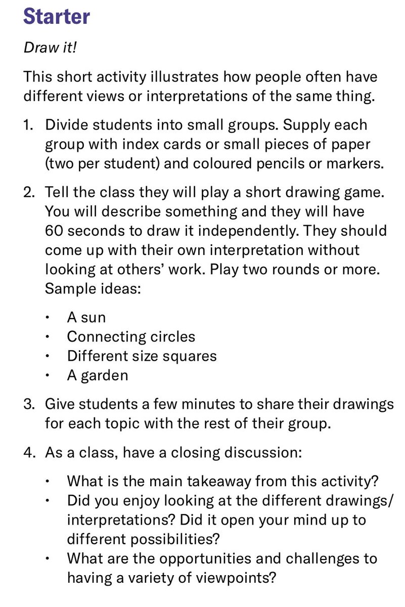 mmccormick87's tweet image. Our Ontario election learning began with a #DrawIt activity, highlighting how the same instructions can lead to vastly different interpretations. Just like in elections, diverse perspectives can be challenging—but they also enrich decision-making. Great discussions on viewpoints!
