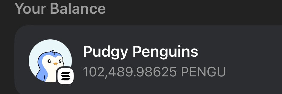 Went and grabbed sum $PENGU.. just in time for the burn 🔥