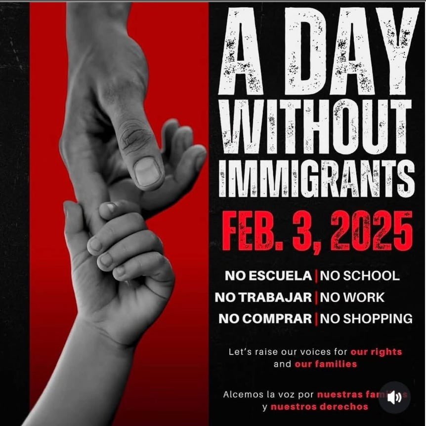 CallMichele's tweet photo. Immigrants make our communities grow, develop & strengthen.
Today 2/3/25
my husband only had 12 of 30 kids in his elementary classes
Many businesses closed, restaurants running on skeleton crews, schools missing staff & students
Everyone loses $ & taxes
#DayWithOutImmigrants https://t.co/6IBenMlxwf