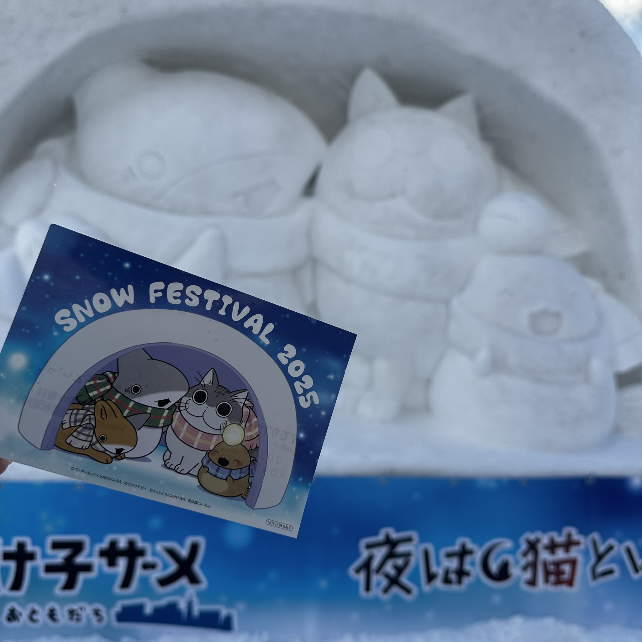 おでかけ子ザメ 夜は猫といっしょ 雪まつり 2025 アクリル