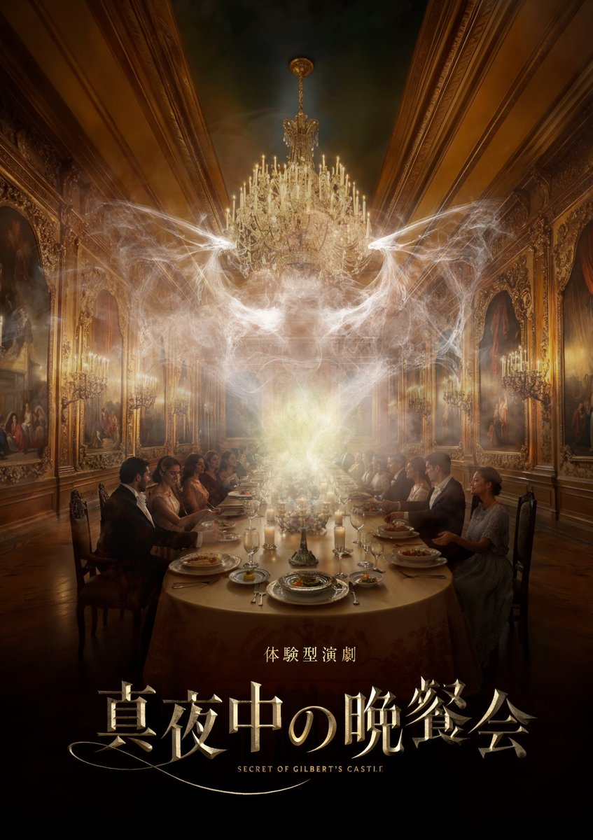 新作、世界最高級のディナー付き体験型演劇『真夜中の晩餐会』、誕生。

豪華でミステリアスな貴族の世界の“光と影”を最前列で目撃できる最高級のイマーシブ体験が登場。
