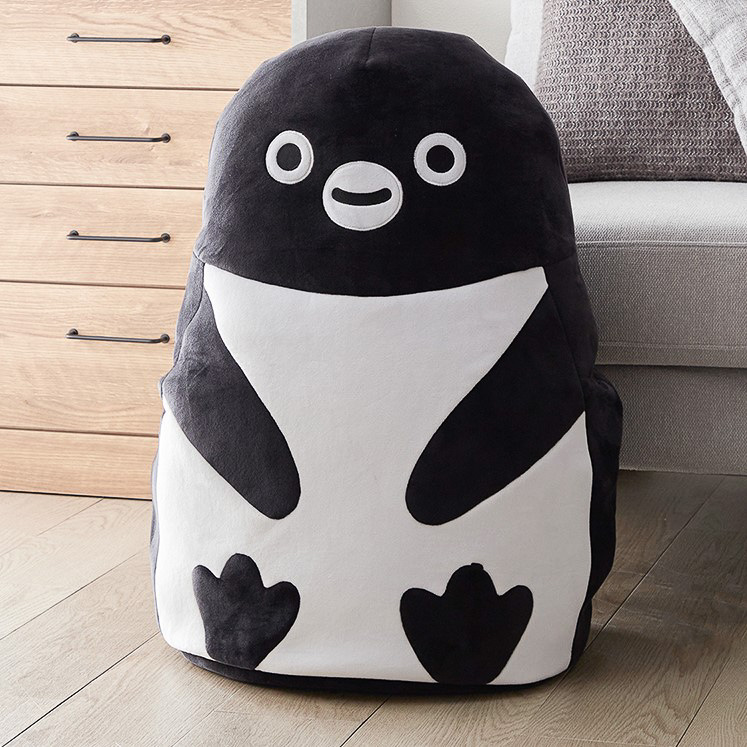 Suicaのペンギン×ベルメゾン、“ぬいぐるみになる布団収納袋”など春の新