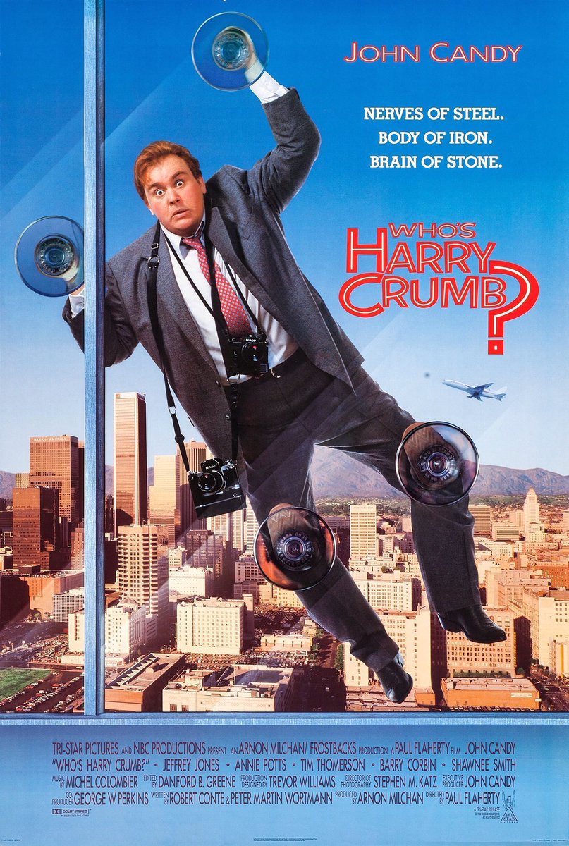 🎬'Who's Harry Crumb?' starring John Candy premiered in theaters 36 years ago, February 3, 1989