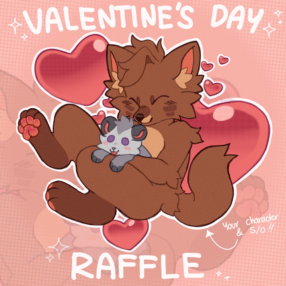 issyee_'s tweet photo. 💘 VALENTINES RAFFLE! 💘

Like, retweet and follow me to be entered into the raffle! The lucky winner will have their character and their s/o drawn like in the image below <3

🩷 Ends on Valentine’s Day! The 14th of February 🩷 https://t.co/vfUhFW3tKO