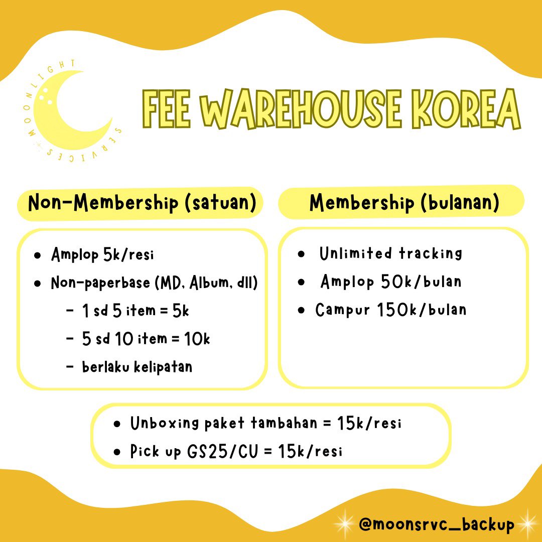 moonsrvc_backup's tweet photo. 🌟Update fee &amp; rate wh moonlight 2025🌟 https://t.co/3SjtQo7ipl