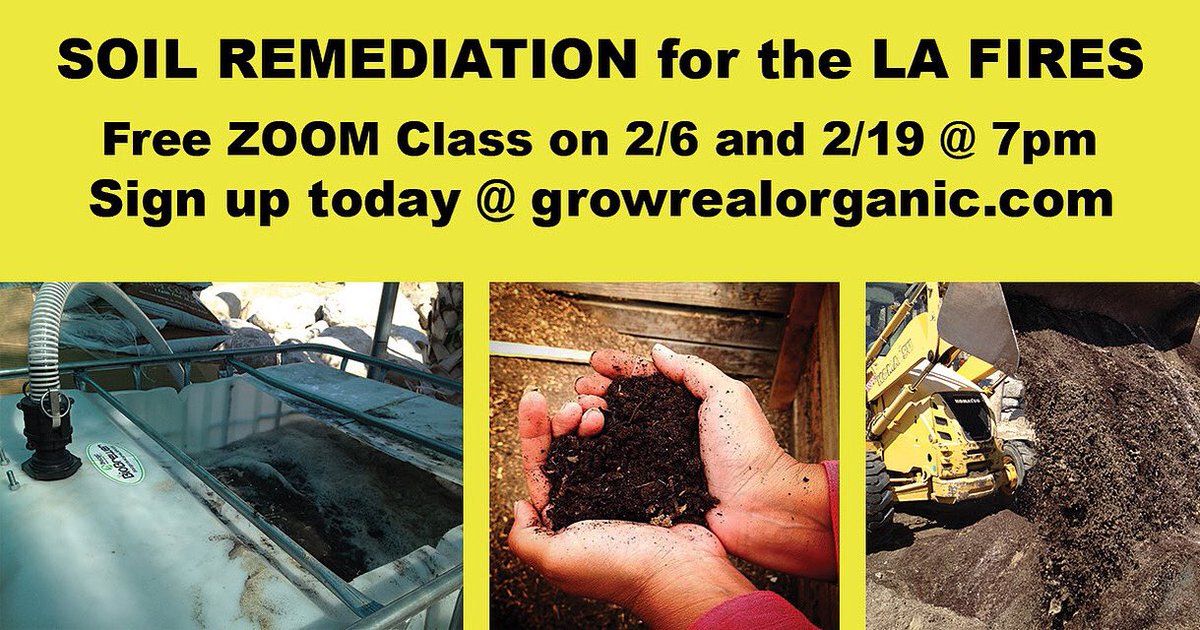 HEAL YOUR SOIL. Class #1 is filling up. Sign up today at: growrealorganic.com #soilremediation #lafires #altadena #PacificPalisades #LosAngelesFire #LOSANGELES #healyoursoil #free
