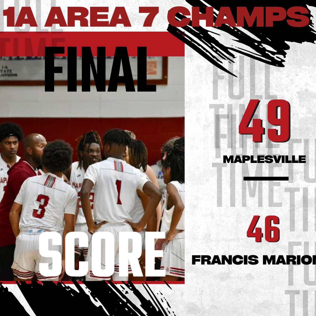 Maplesville Hoops (@maplesvilleh) on Twitter photo 1A AREA 7 CHAMPS YOUR MAPLESVILLE DEVILS(15-3). First time since 2002. Thank you all, DEVIL NATION, for packing the gym.
#LivetoWin
<a href="/AABC_Hoops/">Alabama Association of Basketball Coaches</a> <a href="/AlaHoops/">ALAHoops</a> <a href="/HoopSeenAL/">HoopSeen Alabama</a> 1A AREA 7 CHAMPS YOUR MAPLESVILLE DEVILS(15-3). First time since 2002. Thank you all, DEVIL NATION, for packing the gym.
#LivetoWin
<a href="/AABC_Hoops/">Alabama Association of Basketball Coaches</a> <a href="/AlaHoops/">ALAHoops</a> <a href="/HoopSeenAL/">HoopSeen Alabama</a>