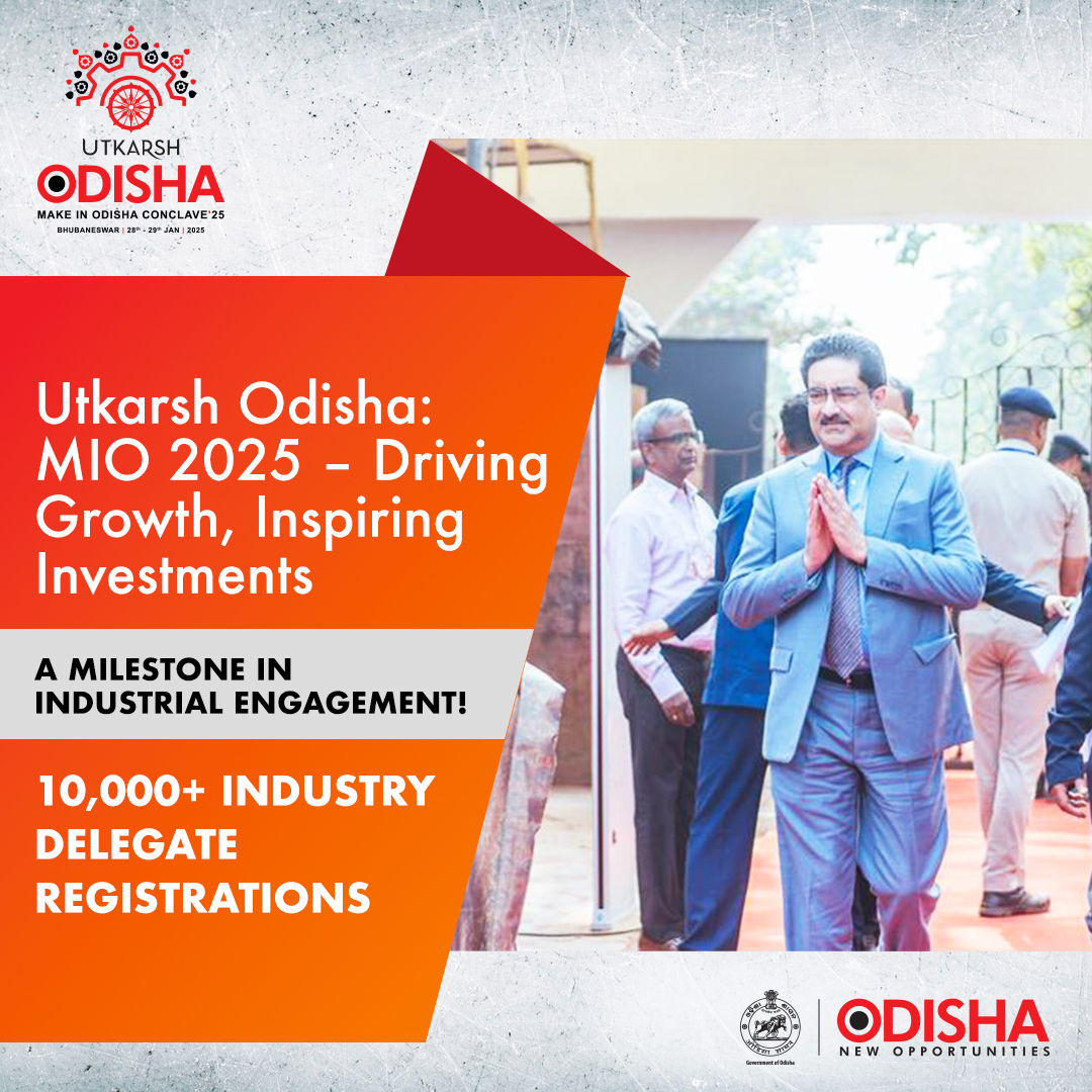 InvestInOdisha's tweet photo. #UtkarshOdisha: #MIO2025 brought together 10,000+ industry delegates, reinforcing #Odisha’s position as a global investment destination.
#MakeInOdisha #InvestInOdisha #SamrudhOdisha #InvestInFuture #MakeItUtkarsh #MakeItSamrudh #MakeItViksit https://t.co/XcT0605rW4