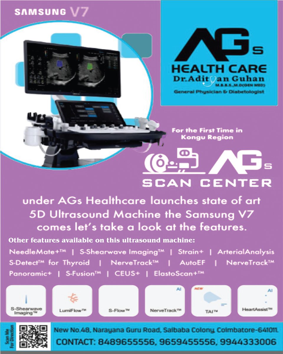 dinathanthi's tweet photo. நவீன '5D Ultrasound' ஸ்கேன் இயந்திரத்தை அறிமுகம் செய்த ஏ.ஜி.எஸ். ஹெல்த்கேர் நிறுவனம்!
#AGSHealthCare | #ScanMachine | #Advertisement https://t.co/NqarbLyWXT