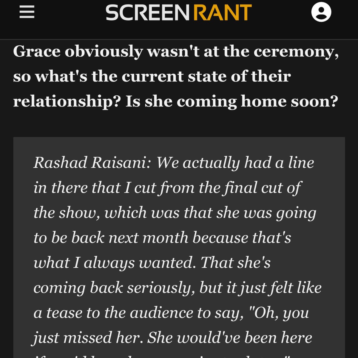 AC_john316's tweet photo. Grace is coming home!!! 
The Ryders family will be together again. 
Judd, Grace, Charlie ❤️🥰
**But why cut that line? We all wanted to see it!!  😤 
@FOXTV @911LoneStar #911LoneStar https://t.co/zpHzBRPDM6