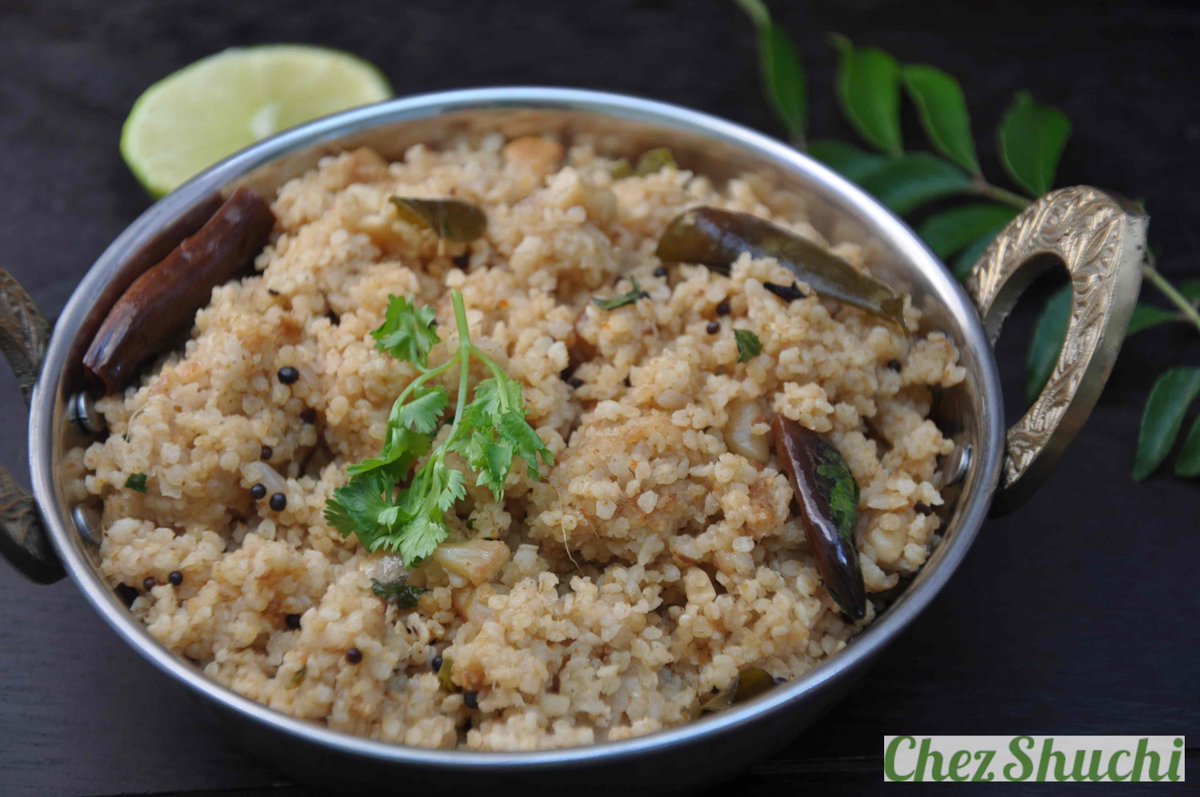 Bajra or pearl millet, is rich in fibers, minerals and antioxidants. It is low in the glycemic index and is a good addition to the diabetic diet. Bajra digests slowly and good for overall health. The following photo is of Bajre ka Upma! What is your favorite bajra recipe?