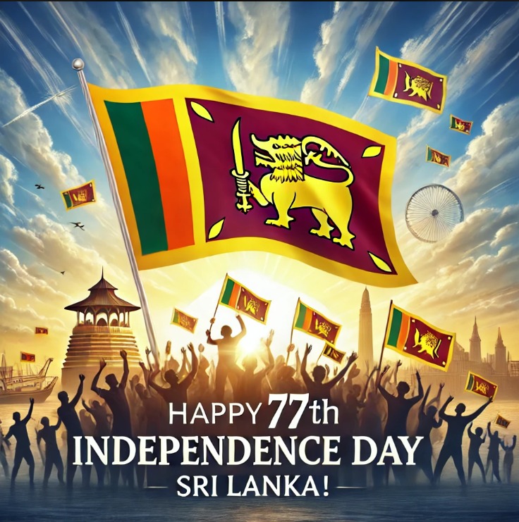 factcrescendosl's tweet photo. සුබ නිදහස් දිනයක් වේවා 🇱🇰 !
இனிய சுதந்திர தின வாழ்த்துக்கள்  !
Happy 77th Independence Day 🇱🇰 !
#ශ්‍රීලංකා #இலங்கை #SriLanka #FactCheck #FactCrescendo #lka #BrakeTheFake https://t.co/ooabrJNEva