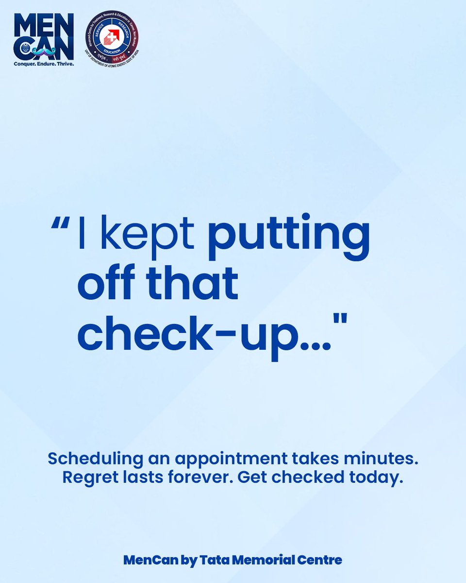 tatamencan's tweet photo. Not every shocking call is about a job, a breakup, or a life change. Sometimes, it’s about something you never saw coming.​

Cancer doesn’t wait for the right time. Get checked. Stay ahead. Protect yourself.​

#MenCan #WorldCancerDay #CancerAwarenessMonth #Tatamemorial https://t.co/WQEZrGuWXK