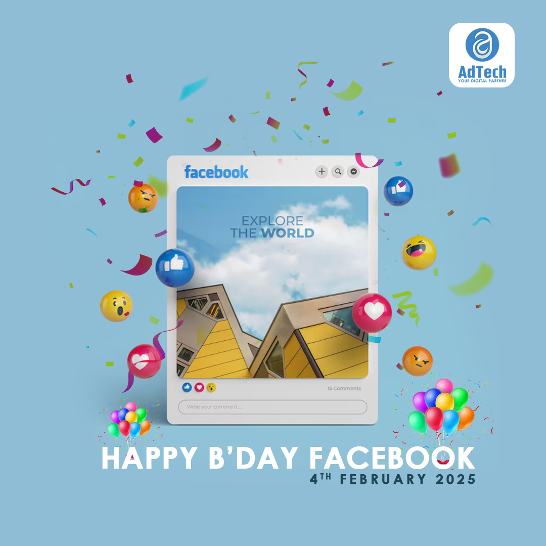 🎉 Happy Birthday, Facebook! 🎉
Team AdTech Digital Thanks Meta, For Providing The Tools That Help Brands Grow &amp; Succeed In The Ever-Changing Digital World.🚀
📞 Call Us At – 8308649555/80870530193
#AdTech #DigitalMarketing
