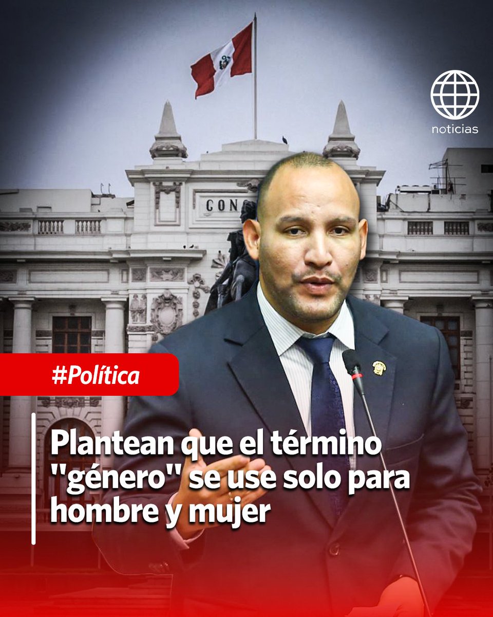 El congresista Alejandro Muñante presentó un proyecto de ley para que la Constitución defina el término “género” exclusivamente como hombre y mujer ya que busca garantizar su aplicación en políticas públicas y evitar interpretaciones que, según él, distorsionan su significado en