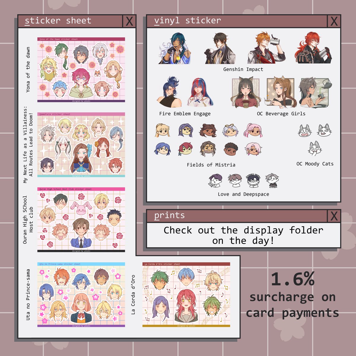 Catalogue for <a href="/KaigaConvention/">⭐ 𝙆𝙖𝙞𝙜𝙖 𝘾𝙤𝙣𝙫𝙚𝙣𝙩𝙞𝙤𝙣 ⭐</a> , come find me at table I21 this weekend!