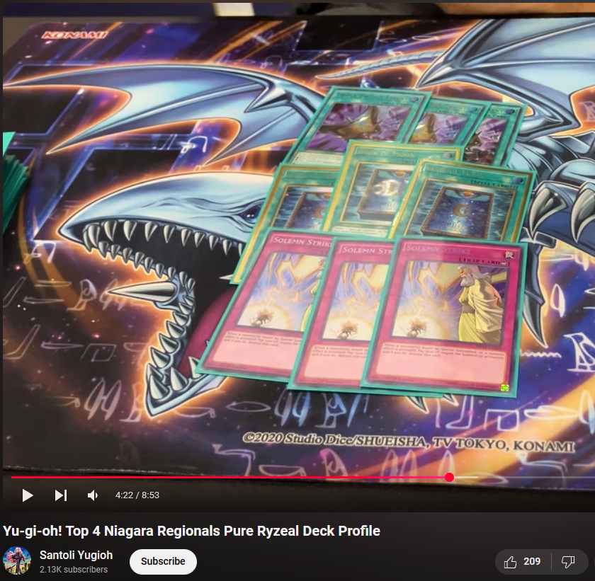 Here in Steven Santoli's Top 4 Ryzeal Niagara profile, we can see that he is eschewing the critical mass of HTs (only playing 12) and playing a breaker suite with Solemn Strike Here in Steven Santoli's Top 4 Ryzeal Niagara profile, we can see that he is eschewing the critical mass of HTs (only playing 12) and playing a breaker suite with Solemn Strike