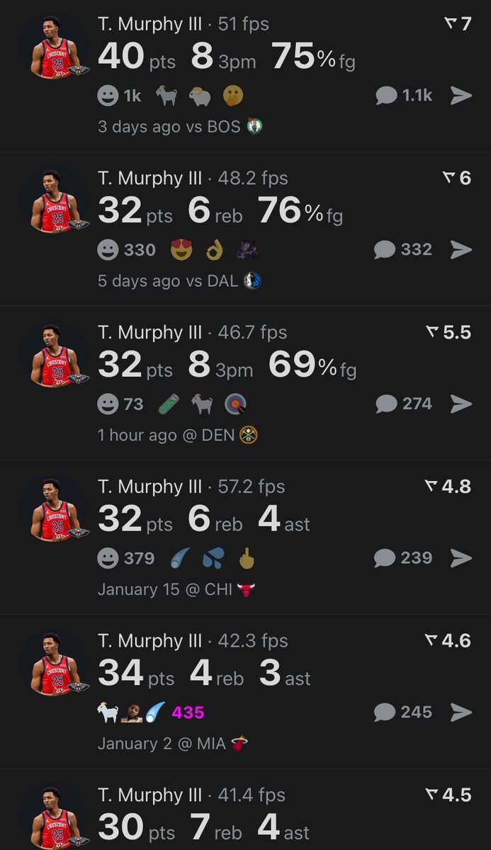 Why is Trey Murphy not a serious contender for MIP? 

He can still meet the games played requirement 

2023-24: 14pts / 2ast / 5reb / 1.4 stocks
 
2024-25: 22pts / 3ast / 5reb / 2 stocks + better fg%, same 3pt%