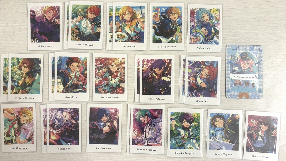 [あんスタ ぱしゃっつ P.A.shots Vol.5 交換･譲渡]

譲▶︎画像のもの
求▶︎英智･桃李or定価

迷子を無くしたいため
･纏めての方優先
･お返事お待たせの可能性
上記ご了承ください。
検索からでもお気軽にお声掛けください💭