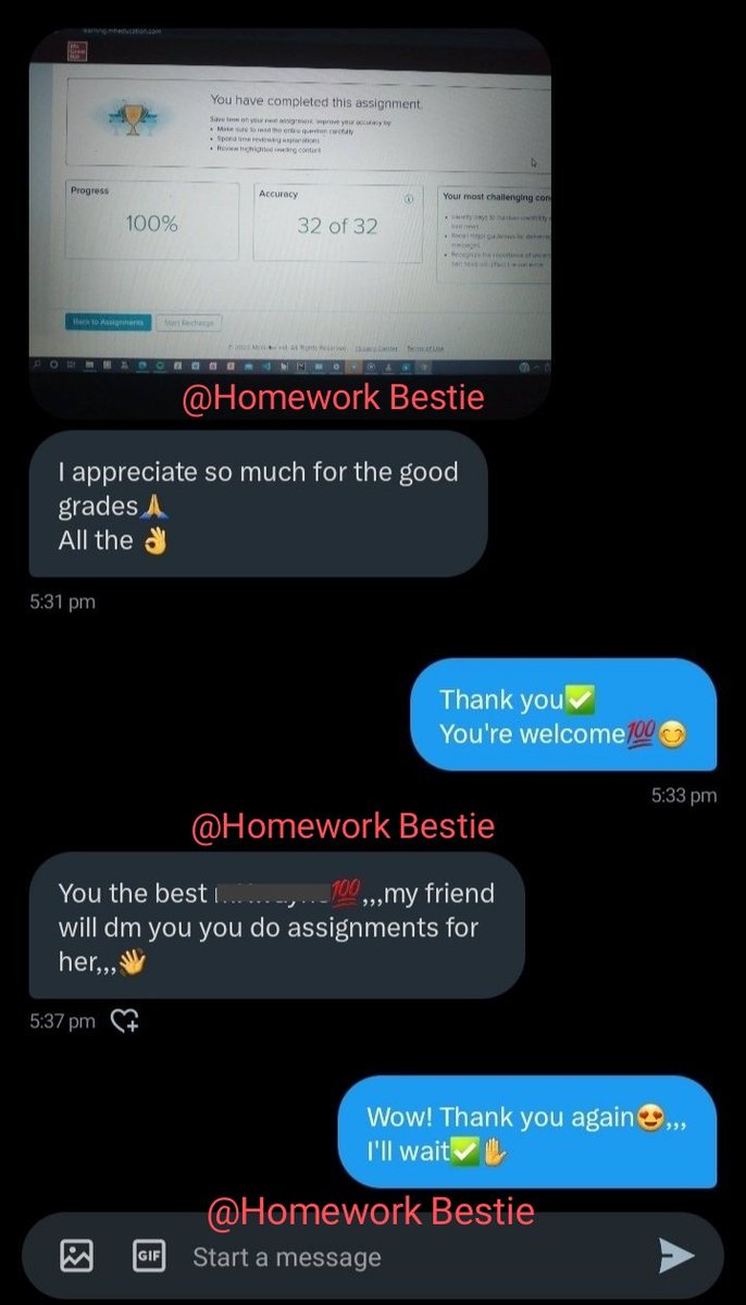 HW Bestie (@tutorhope7) on Twitter photo Besties ! My clients are scoring Clean A's this Spring Semester! π
Are you Struggling?
Please send your Assignments to this Baddie Writer today! <a href="/TutorHope7/">Homework Bestie</a>
DM for homework, discussions,Essays,finals,Online Classes and Exams.
π±+1 303-500-7802 Besties ! My clients are scoring Clean A's this Spring Semester! π
Are you Struggling?
Please send your Assignments to this Baddie Writer today! <a href="/TutorHope7/">Homework Bestie</a>
DM for homework, discussions,Essays,finals,Online Classes and Exams.
π±+1 303-500-7802