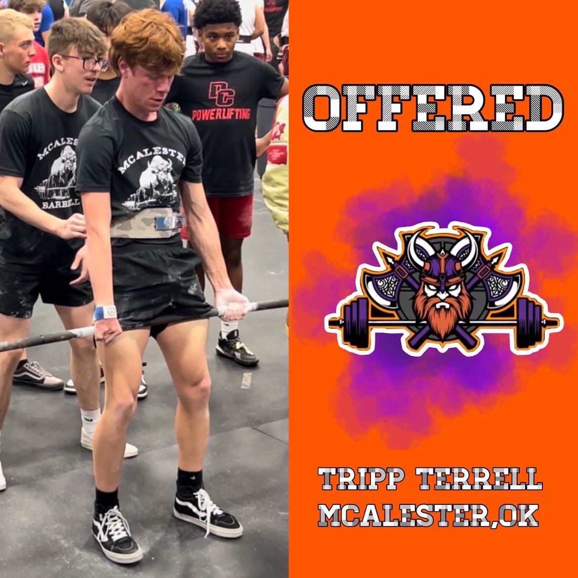 #AGTG After long amounts of thinking and prayer I am extremely blessed to be able to announce that I will be continuing  my powerlifting journey at Missouri Valley College thank you to everyone who helped <a href="/fMazey/">Forrest Mazey</a> <a href="/BuffSportsRadio/">McAlester Sports Radio</a> <a href="/coachnewz55/">Dustin Newberry</a> <a href="/BrenndonRivera/">Brenndon Rivera</a> <a href="/MacBuffIron/">McAlester Buffalo Iron</a>