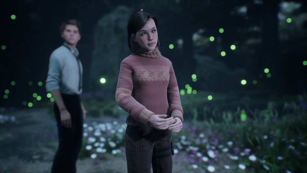deathlysallows's tweet photo. Have you guys noticed the small details in my Casual NPC outfit replacers mod? 🥰 I LOVE this outfit on Poppy! Such a cute niffler sweater. And the little owls on her socks? 🫠 #HogwartsLegacy #creatorkit
#mods https://t.co/PVmPFFe6al