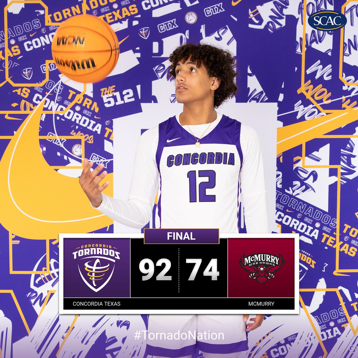 You know the vibes 😎

Donovan Stafford 20 Pts, 7 Reb, 4 Ast
Joey Ramirez 19 Pts, 10 Reb
Jaiden Gastile 15 Pts, 7 Reb

#tornadosriseup🌪️ | #ctxsocial