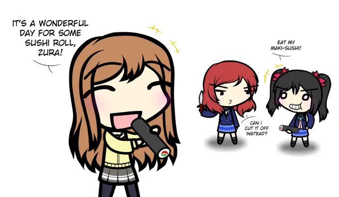 Today's Maru - Day 341 maru eats some sushi rolls  