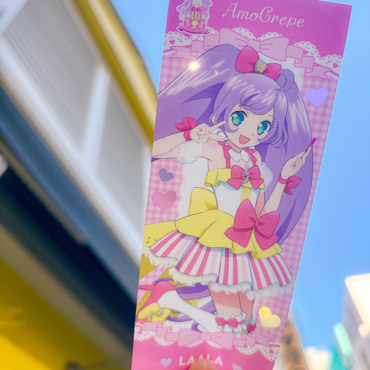 AmoCrepe's tweet photo. 【#プリパラ10周年】
\#大プリパラ展 ×AmoCrepeコラボ❣️/

本日も11時より元気に営業いたします✨
本日はLINE整理券を用いたご案内となります❣️
整理券は10時30分より受付開始です
詳しいご利用方法はリンク先をご参考ください🎶

皆様のご来店お待ちしております！
#pripara
https://t.co/AAhpGeehi6 https://t.co/9hr3Fdc9Pm
