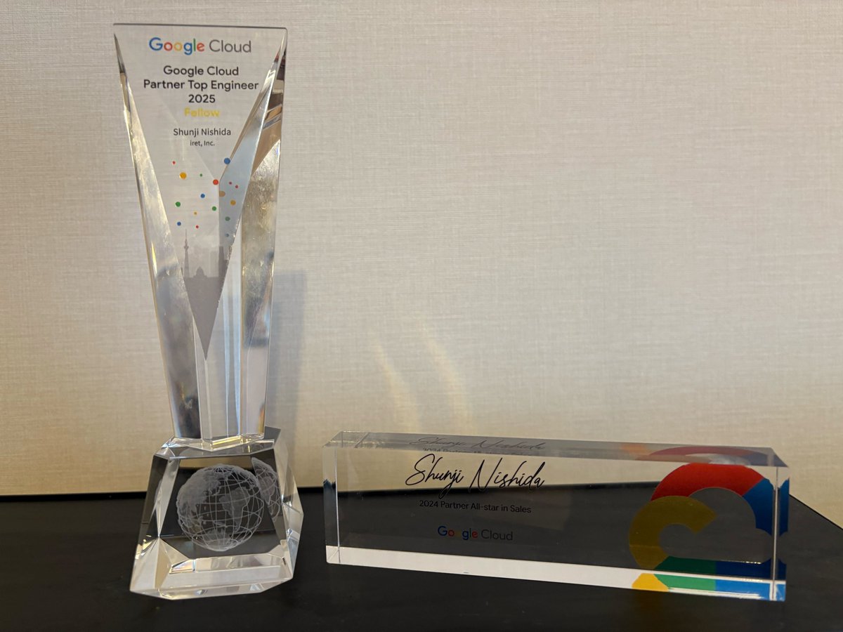 danishi411's tweet photo. Google Cloud Partner All-starsのプラークが届いた🙌
#PartnerAllStars https://t.co/NoIScjENiA