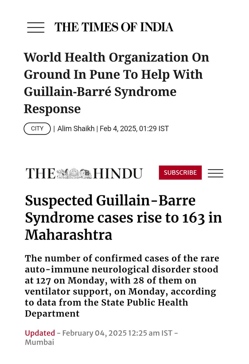 AnandPanna1's tweet photo. 🚨 4 Feb 25 : World Hell Organization on ground in Pune to help with Guillain-Barré Syndrome response

#ChipShot #LuciferShotWorking 

https://t.co/qWaR1a1lTf https://t.co/maMKyCLUyy