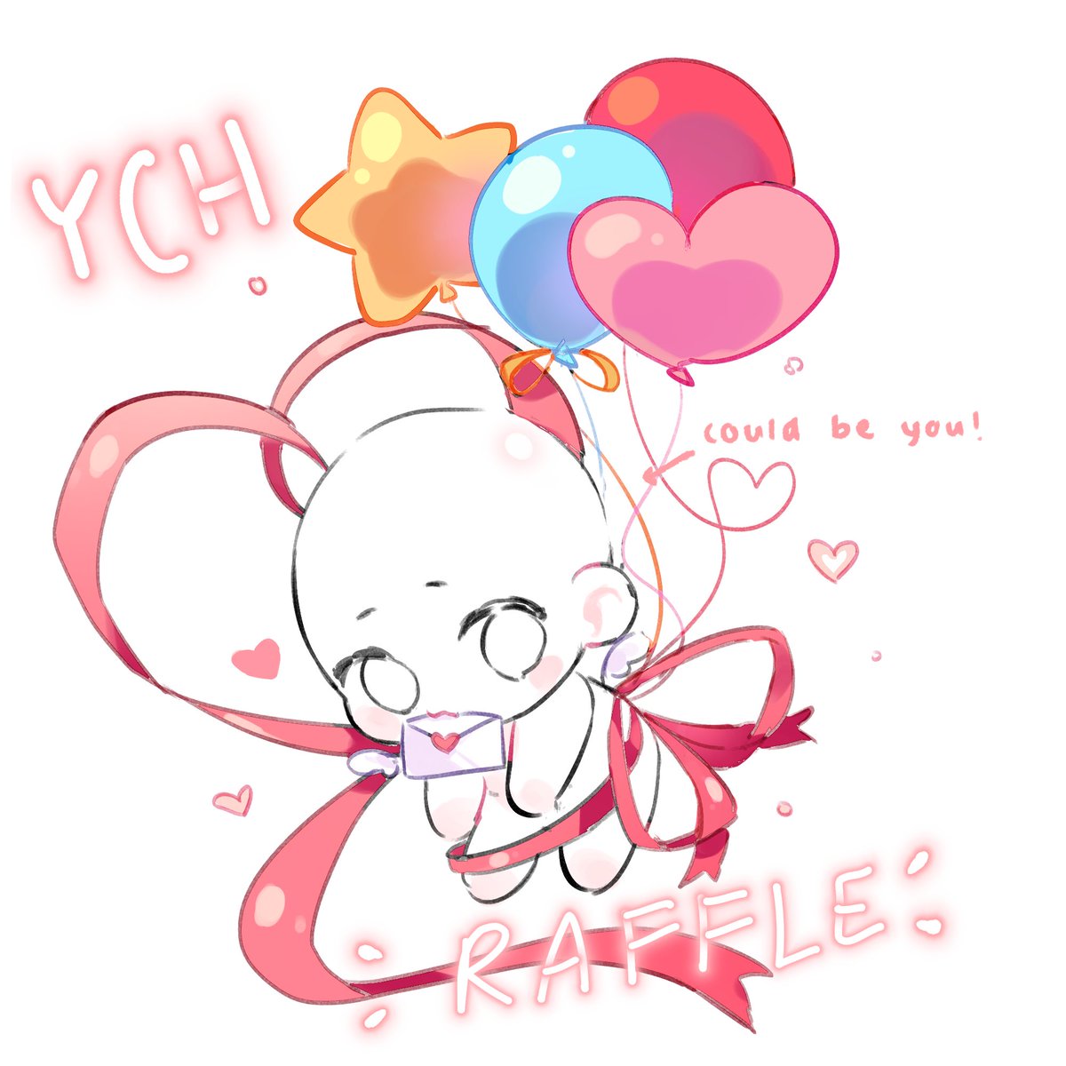 ♡Oo｡. valentines art raffle !!
ー valentines day ych, 2 winners, ends in 24h

💌 rules: 
・follow + like + repost!
・reply with your oc ref (optional: for an extra chance)
ー  one winner chosen randomly, one chosen from replies

good luck!! ⸜(｡˃ ᵕ ˂ )⸝♡

#ych #artraffle