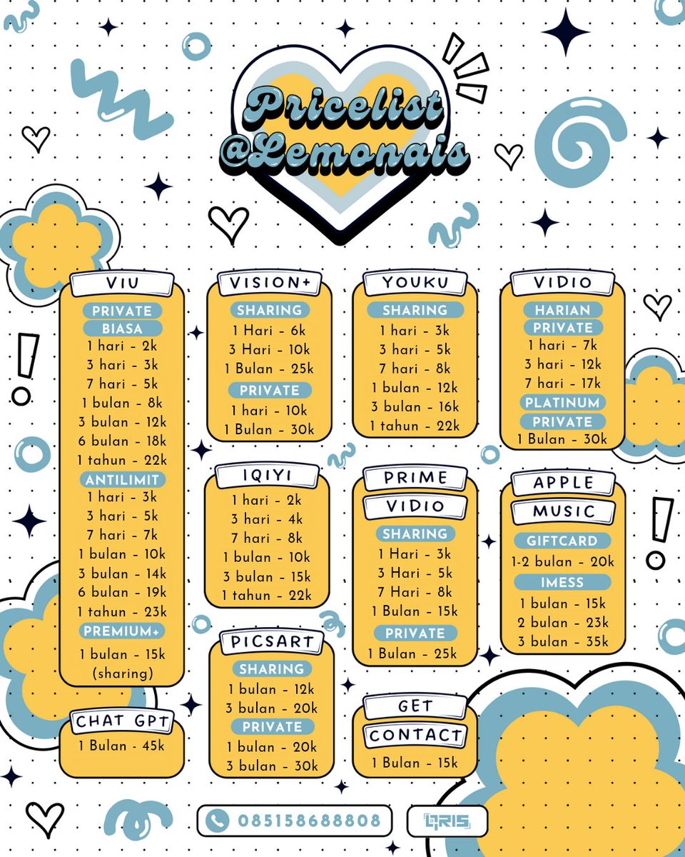 💌haloo akaak... !
Di <a href="/lemonnais/">Vision+ 1 hari 8k ajaaa! | Uwik ✿ಇ</a> adaaa
💐fast respon
💐full garansi dan ga ilang ilangan bisa wa jugaa yuk 🏃🏻‍♀️💨💨💨 wa.me/6285158688808