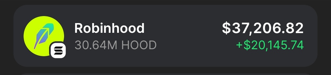 bunnycryptoCT's tweet photo. All you need is $HOOD 🤠 

It will be my first milly trade. 

Just need $HOOD to $1 https://t.co/12tflwrpvU