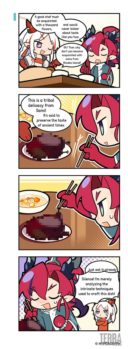 [EN]  
Yu - 123 Rhodes Island?! 
TL + Typesetting by me 
Original: terra-historicus.hypergryph.com/comic/6253/epi…