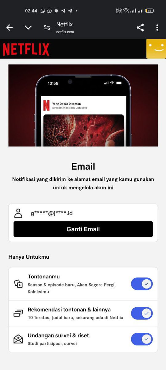 Kanath | JUAL NETFLIX, DISNEY+, VIU, DAN VISION+. tweet media